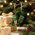 thumbnail image 6 of Clearance! Christmas Ornaments Dark Green Frosted Gradient Decorations, Xmas Tree Hanging Pendants, Seasonal Indoor Outdoor Decor for Christmas Tree Mantel Wall, 6 of 7