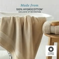 thumbnail image 3 of WelHome 100% HYGROCOTTON® 6-Piece Solid Soft Towel Set, Castle Wall, 600 GSM, 2 Large Bath Towels 30" x 56", 2 Hand Towels, 2 Washcloths, Absorbent & Plush Bathroom Towels, 3 of 11