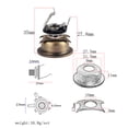 thumbnail image 4 of unbranded 1Ud Jack Socket Para Guitarra En Acabado Café Con Tuerca Cromada Y Tornillo Ajustable, 4 of 7