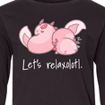 thumbnail image 4 of Inktastic Let's Relaxolotl with Cute Sleeping Axolotls Long Sleeve Youth T-Shirt, 4 of 5