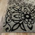 thumbnail image 3 of Superior Modern Floral Scroll Pet and Kid-Friendly Indoor Runner Rug, 5'x8', Blue, 3 of 5