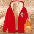 thumbnail image 4 of Womens Zip Up Hoodies Winter Sherpa Lined Sunflower Print Thermal Warm Sweatshirts with Pockets Casual Drawstring 2026 Comfy Coat, 4 of 5
