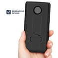 thumbnail image 5 of Encased Moto Z4 Belt Clip Case (DuraClip) Slim Fit Holster Shell Combo (Rubberized Grip) Smooth Black, 5 of 8
