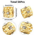 thumbnail image 2 of 1 Box 50Pcs Gold Hair Accessories - Dreadlock Beads Braid Rings Clips Cuffs Rhinestone Spiral Coils for Women, 2 of 6