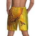 thumbnail image 3 of Kdxio Honey Bee Print Men'S Swim Trunks With Compression Liner 7 Inch Inseam Quick Dry Swim Shorts, 3 of 7