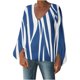 thumbnail image 1 of Blusa informal con cuello en V y manga larga abullonada estampada para mujer Fridja  czfsfas4759, 1 of 8