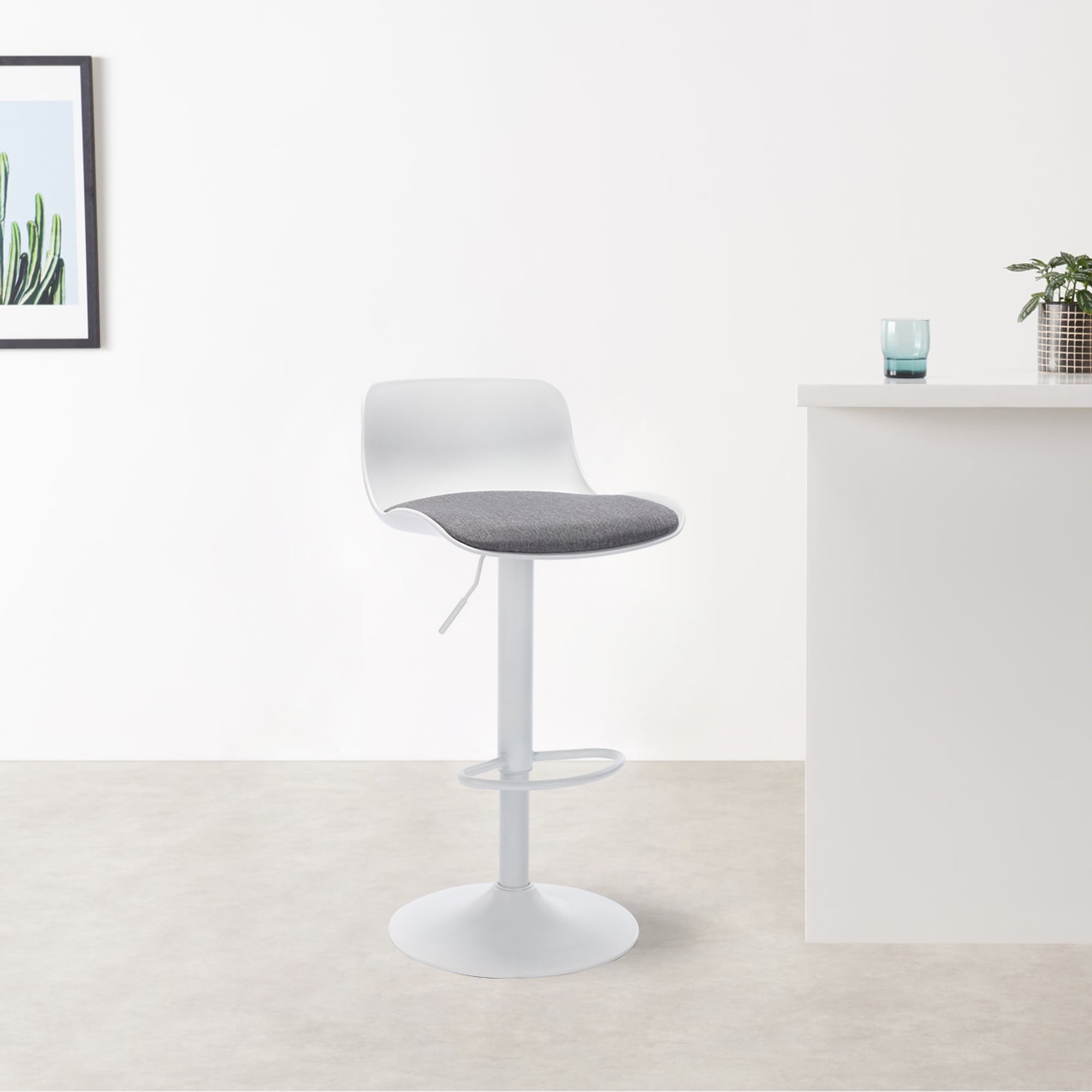 Private Jungle Set of 2 for Kitchen Counter Adjustable Counter Height,Tall Barstools Kitchen Island Stools,White Private Jungle Set of 2 for Kitchen Counter Adjustable Counter Height,Tall Barstools Kitchen Island Stools,White