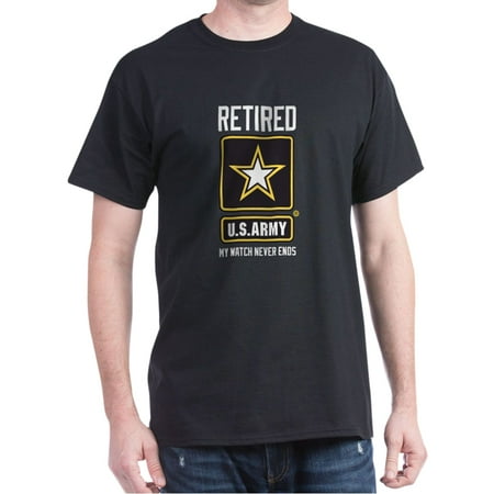 Us Army Fringed - US Army Retired Watch Never Ends - 100% Cotton T-Shirt