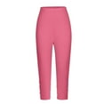 thumbnail image 5 of Mercatoo Skinny 𝗖apri Leggings for Girls Ruched Cropped Trousers Tween Dance Running Yoga Pants Athletic Leggings 𝐋ounge Pants, 5 of 6