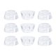 thumbnail image 1 of 9pcs Almohadillas de Pierna de Goma Antideslizantes y Antiarañazos para Mesa de Escritorio D27x21xH12mm, 1 of 7