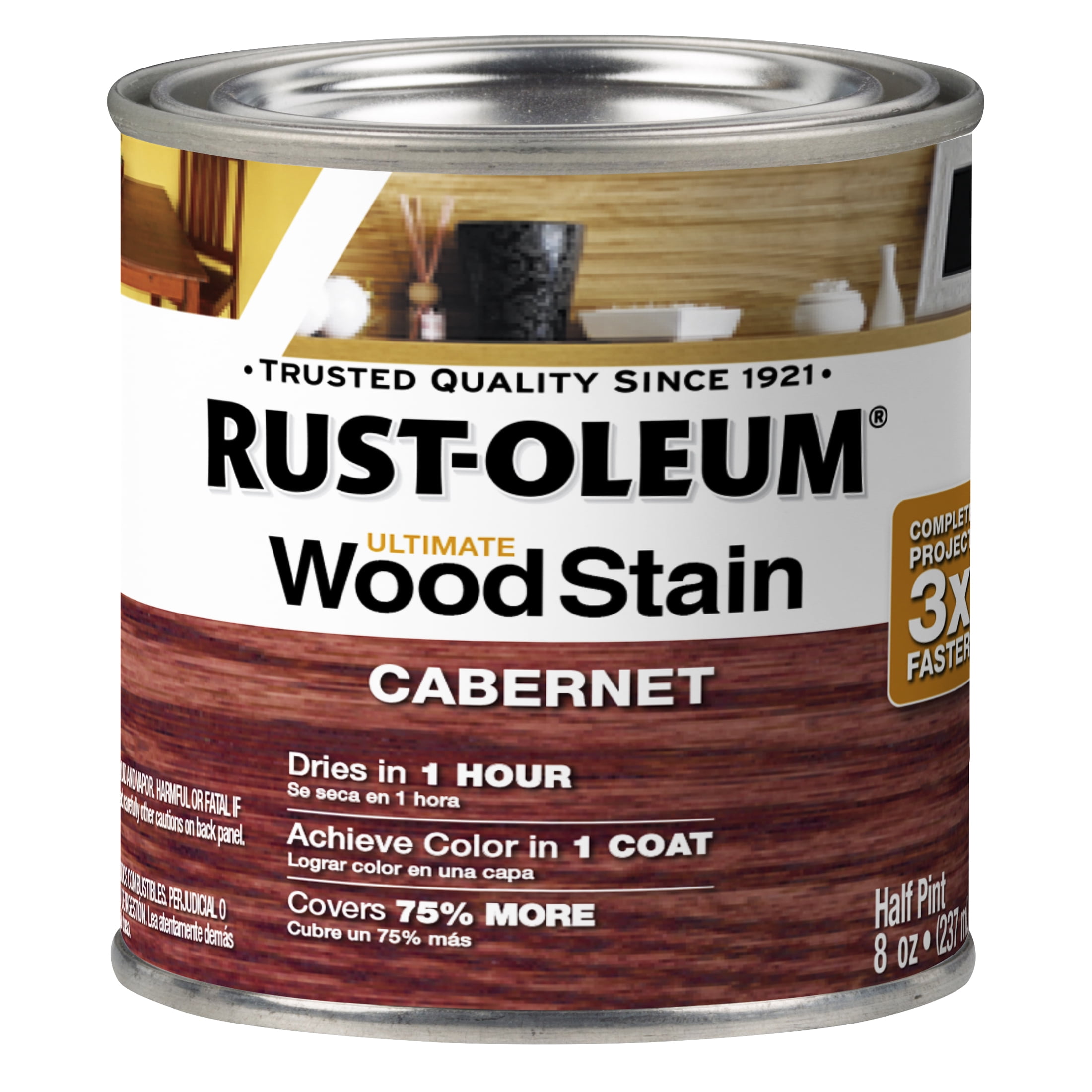 Cabernet, Rust-Oleum Ultimate Wood Stain-205141, Half Pint