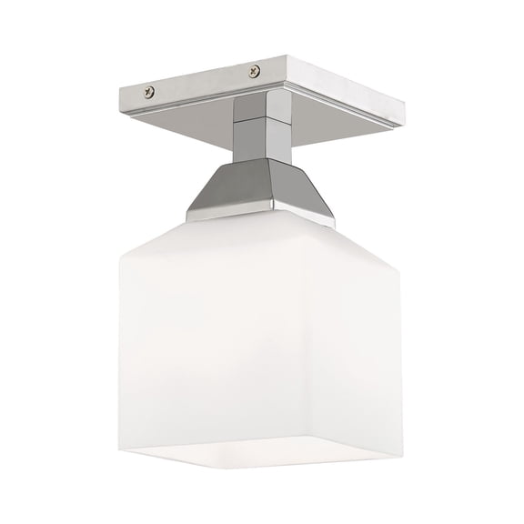 Livex Lighting - Aragon - 1 Light Flush Mount in Traditional Style - 4.75 Inches