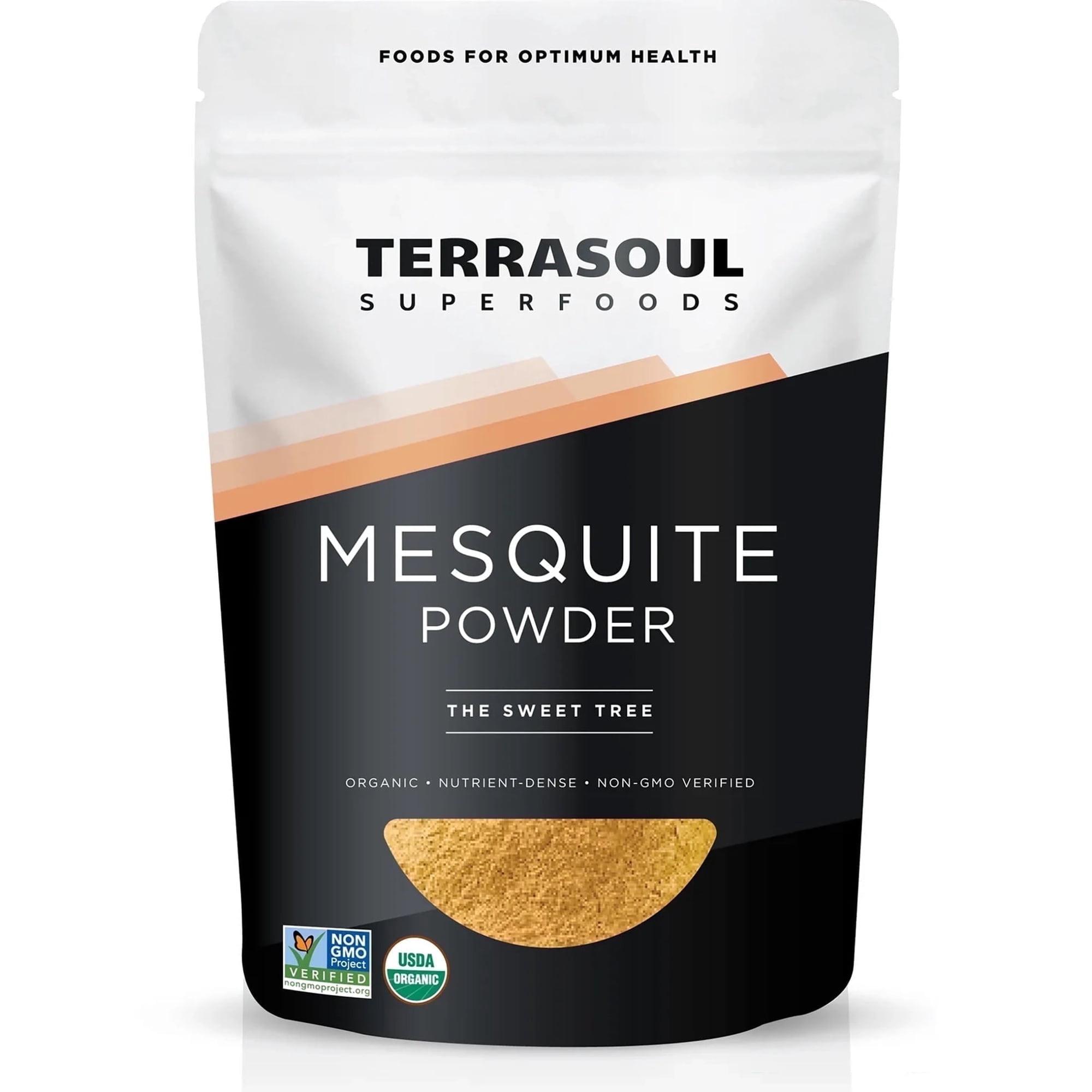 Terrasoul Superfoods Organic Mesquite Powder, 1 Lb - Baking Ingredient, Nutrient-Packed Smoothie Booster, BBQ Marinade Enhancer, Coffee Flavor Enhancer