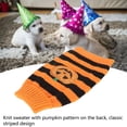thumbnail image 4 of Chandail pour Chien Costume Doux à Rayures Citrouille, 4 of 7