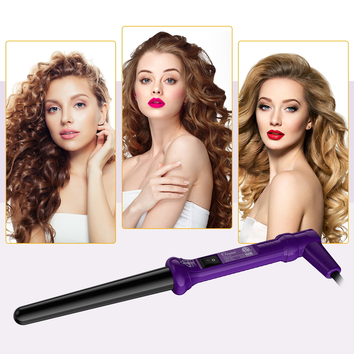 Hair Curling tool, Ovonni Hair Rollers, 1925mm Dual Voltage Ceramic