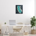 thumbnail image 2 of Stupell Industries Golden State Touristic Iconographic Landmarks Map,16 x 20, Design by Ziwei Li, 2 of 5