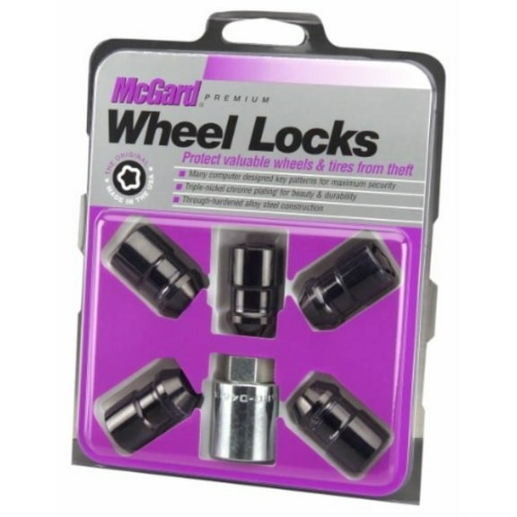 McGard Black Cone Seat Wheel Locks Automotive Specialty Parts, 5 Piece