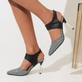 thumbnail image 5 of SACFOF Womens Slingback Pointed Toe Stiletto Pumps Slip-on High Heels Office Lady Sandals Party Prom Dress Shoes, 5 of 6