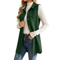 thumbnail image 4 of Livrdious Fall Cardigan for Women Sleeveless Open Front Cardigan Vest Casual Button Down Waffle Knit Coat, S-XXL, 4 of 8