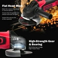 thumbnail image 6 of IRONMAX 20V Cordless Angle Grinder 4-1/2'' 9000RPM w/ 4.0Ah Lithium-Ion Battery & Charger, 6 of 12