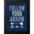 thumbnail image 2 of Robinson, Tamara 11x14 Black Modern Framed Museum Art Print Titled - Follow Your Arrow, 2 of 5
