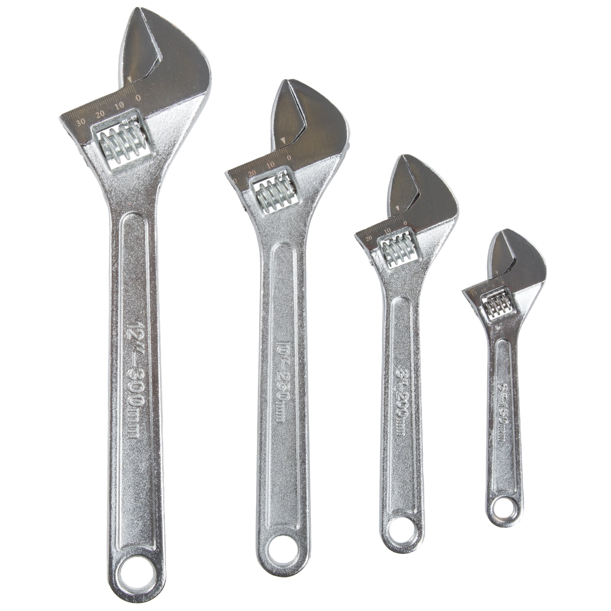 4 PC Adjustable Wrench Set with Storage Pouch by Stalwart by Trademark Global LLC