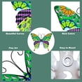 thumbnail image 3 of Valla de mariposa de metal para decoración de jardín, arte de patio, mariposa grande, escultura de balcón para terraza al aire libre, rojo, color, 3 of 5