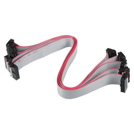 IDC 16 Pins Connector Flat Ribbon Cable Female Connector 30cm 2.54mm Pitch 5pcs price history on PriceWatchPro
