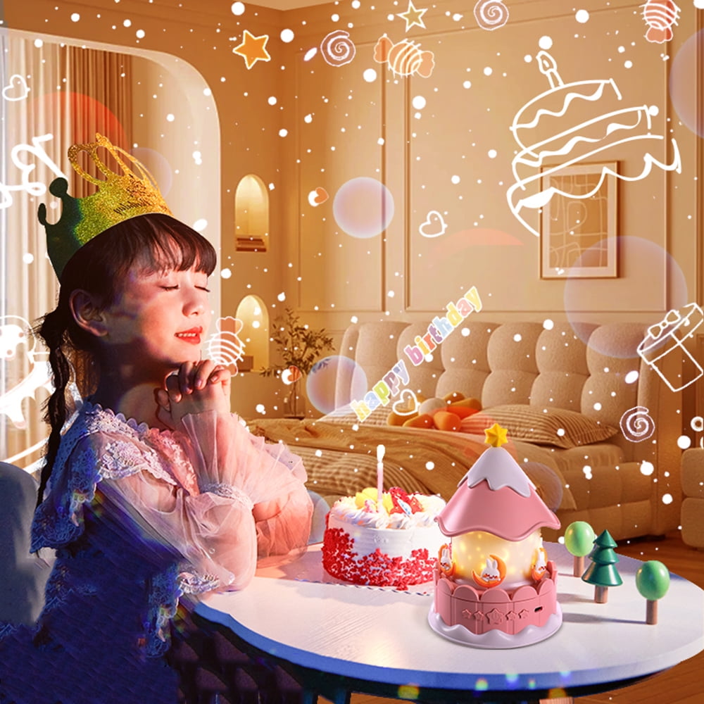 21 Sets of Films Projector Night Light for Kids, Star Projector for Bedroom, Ceiling, Kids Night Light with 360° Rotation Dimmable for Girls Boys, Birthday, Christmas, Nursery, Room Decor