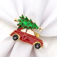 thumbnail image 4 of Naiovety Servilletas de cena de Navidad Árbol decorativo Diseño de coche Hebilla Ajuste de multiusos Toallas de papel Suministros para fiestas Mostrada Naiovety HA060563-01, 4 of 6