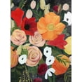 thumbnail image 2 of Popp, Grace 19x24 Gold Ornate Wood Framed with Double Matting Museum Art Print Titled - November Bouquet II, 2 of 4