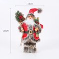 thumbnail image 1 of Christmas Large Santa Claus Dolls Ornaments Standing Santa Figurine Doll Christmas Home Decoration Kids Gift navidad, 1 of 5