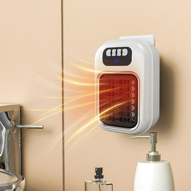 Mini Calentador Pequeño para El Hogar, Calentador Portátil de Pared, Ventilador Caliente, Silencioso, para Oficina