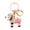 Red, variant on mdesiwst Keychain Pendant 3D Cartoon Poodle Dog Design Sparkling Rhinestones Inlaid Key Chain with Lobster Clasp Key Ring Bags Accessories