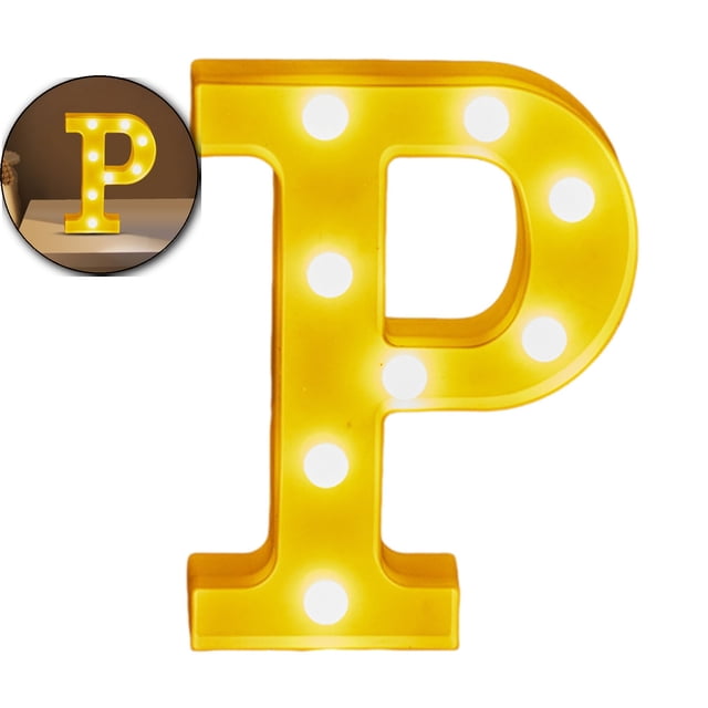 Dvruxg Light Up Letters, Led Letter Lights 26 Alphabet, Decorative Lighted Letter, Battery Powered Led Marquee Letters for Party, Bar, Night Light, Home Decor