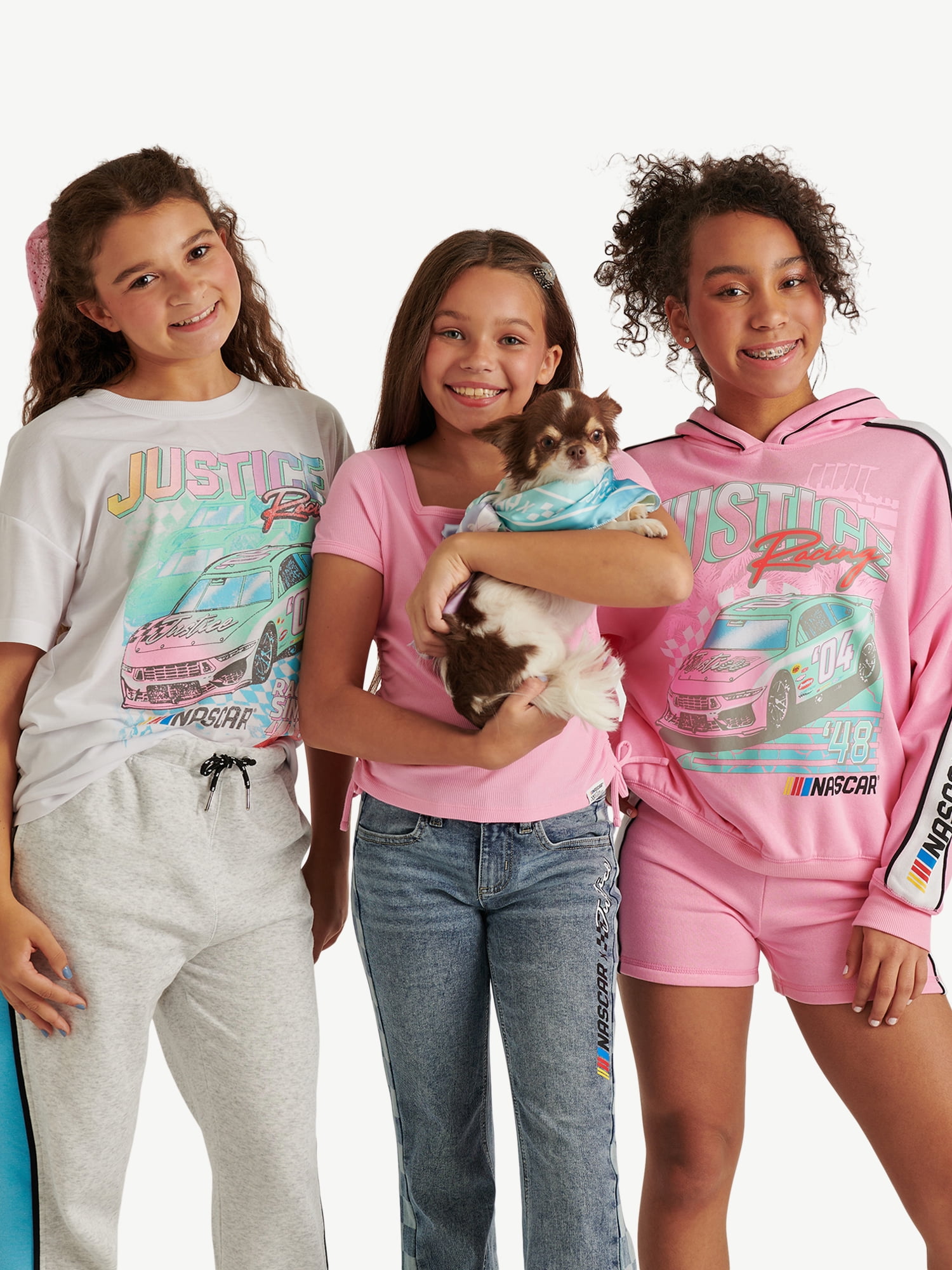 Justice Girl's NASCAR X Justice Collab Hoodie, Sizes XS - XLP