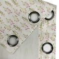 thumbnail image 5 of Ambesonne Floral Grommet Curtain, Aquarelle Feng Shui Garden, 50" x 54", Pink Green and Beige, 5 of 6