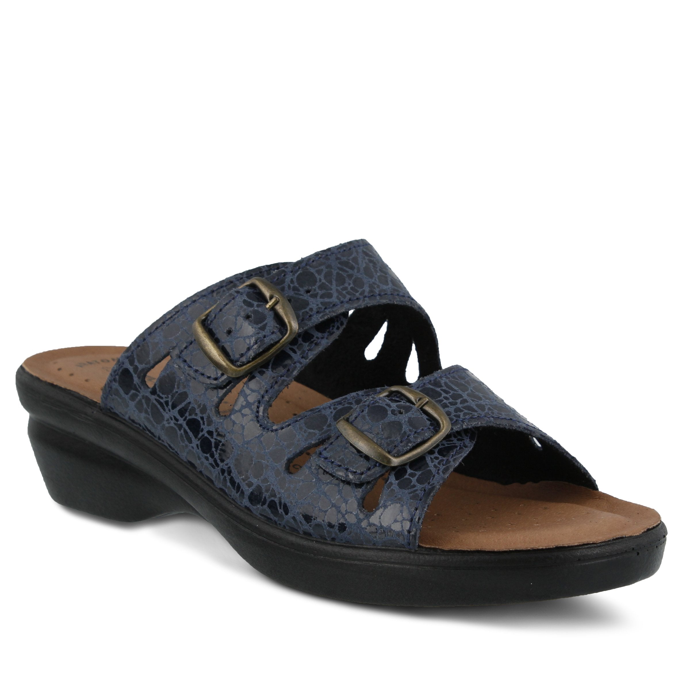 Flexus Footstep Sandals Navy - Walmart.com