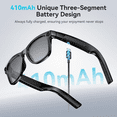 thumbnail image 4 of EarlySincere 2026 Ai Smart Glasses for Men Women, 8mp 4k Hd Camera Glasses, 410mah Battery, Supports Photo/Video/Audio Recording, Ai Voice Control, Ai Glasses with Bluetooth Calling(photochromism), 4 of 10