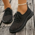 thumbnail image 2 of Rokment Womens Orthopedic Running Walking Tennis Shoes Breathable Mesh Comfortable Arch Support Memory Foam Orthotic Nursing Non Slip Work Sneakers Black Size 7, 2 of 7