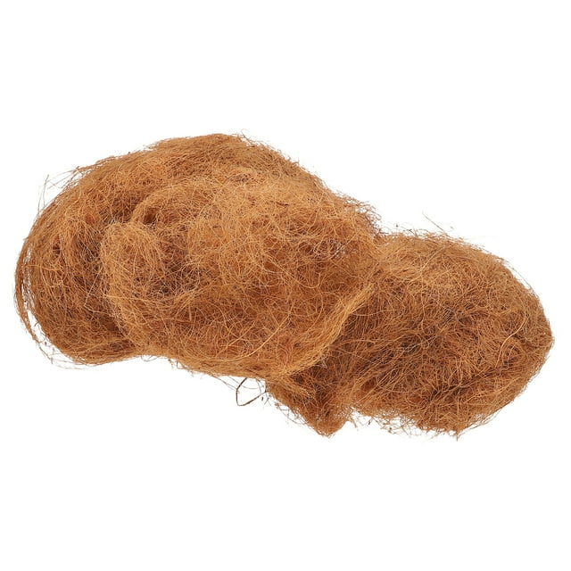 1 maceta con cubierta de mantillo de coco para plantas en maceta, ideal para jardín.