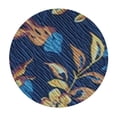 thumbnail image 4 of HAOXIT Paisley Watercolor Floral Tile Pattern Pattern - Round Tablecloth, Washable Decorative Table Cloth 54-58, 4 of 8