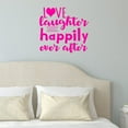 thumbnail image 1 of VWAQ Love Laughter and Happily Ever After Wall Decal Romantic Wall Decor, 1 of 1
