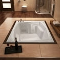 thumbnail image 2 of Atlantis Tubs 5472CAR Caresse 54 x 72 x 23 - Inch Rectangular Air Jetted Bathtub w/ Right Side Pump Placement, 2 of 2