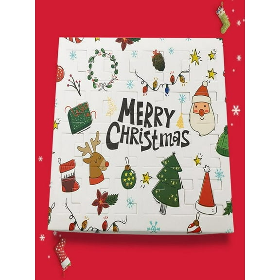 24PCS Christmas Advent Calendar 2025 Girls Bracelet Christmas Countdown Calendar DIY Bracelets Ornament Vacation Advent Calendar Gift Set for Girls Boys Kids Women,1PC,Multicolor