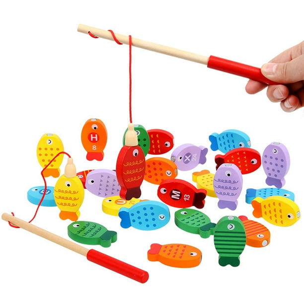 Fishing Toy Educational Magnetic Preschool Board Game Toy Toddler Fishing  Game