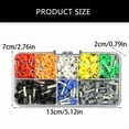 thumbnail image 2 of 400pcs Wire Ferrule set Comprehensive Electrical Wire Ferrules Assorted Insulated Crimp Terminals for Electrical Project, 2 of 11