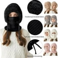 thumbnail image 7 of RimdGhov Women's 3-in-1 Winter Balaklava Hat - Outdoor Windproof Knit Scarf Hat, 7 of 7