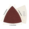 thumbnail image 5 of SPEEDWOX 30 Pcs Hook and Loop Triangle Sandpaper 60 Grit 80mm 3-1/8 Inches for Oscillating Multi Tool Detail Sander Sanding Discs Triangle Sanding Pads, 5 of 7