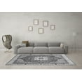 thumbnail image 3 of Ahgly Company Indoor Square Abstract Gray Modern Area Rugs, 4' Square, 3 of 4